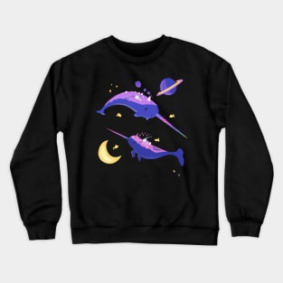 Space Narwhal Crewneck Sweatshirt